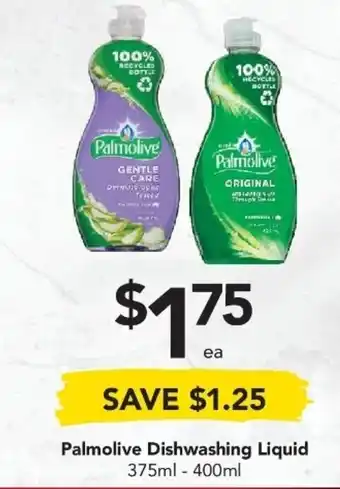 Drakes Palmolive Dishwashing Liquid 375ml - 400ml offer