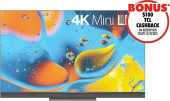The Good Guys TCL 65" C825 4K Mini LED Android TV offer