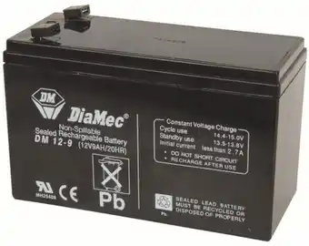 Jaycar Electronics High capacity 9ah alarm & nbn system backup battery offer