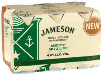 Liquorland Jameson smooth 4.8% dry & lime cans 375ml offer