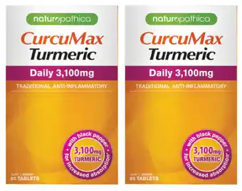 Naturopathica curcumax tumeric daily 3100mg 80 tablets