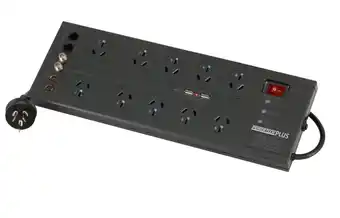 Jaycar Electronics Powertech 10 Way Surge Protected Powerboard offer