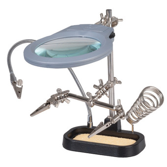 Jaycar Electronics Third Hand with LED Magnifier offer