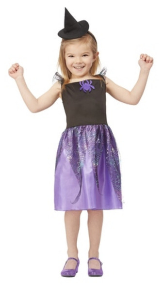 Kmart Spider Witch Costume - Ages 4-6 offer