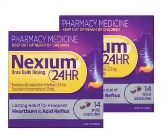 Chemist Discount Centre Nexium 24 Hour 20mg Mini 14 Tablets offer