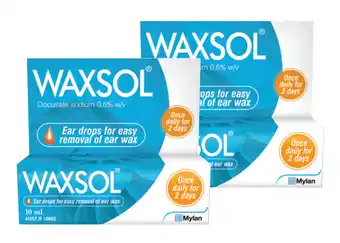Chemist Discount Centre Waxsol Ear Drops 10ml offer