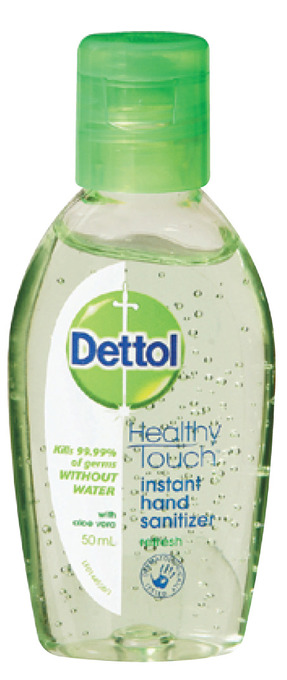 Dettol Healthy Touch Instant Hand Sanitiser Refresh W Aloe Vera 50ml