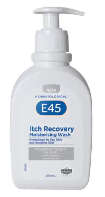E45 Itch Recovery Moisturising Body Wash 250ml