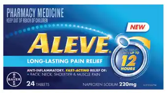 Chemist Discount Centre Aleve 12HR Pain Relief 24 Tablets offer