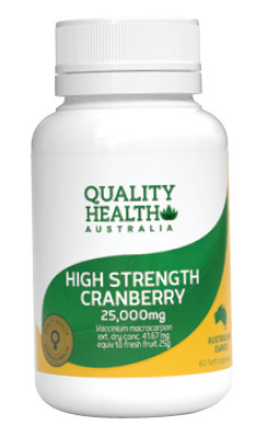 Quality Health High Strength Cranberry 25,000mg 60 Capsules