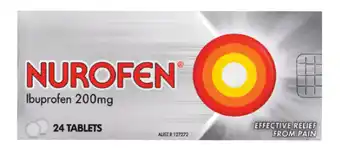 Chemist Discount Centre Nurofen Ibuprofen 200mg 24 Tablets offer