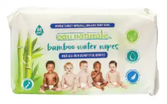 Eau Naturale Bamboo Water Wipes 80 Pack