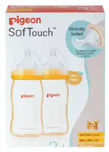 Chemist Discount Centre Pigeon SoftTouch PPSU Bottles Twin Pack 240ml offer