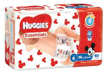 Chemist Discount Centre Huggies Essentials Nappies Size 6 40 Pack offer