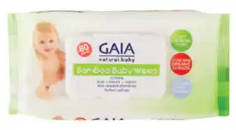Chemist Discount Centre Gaia Natural Bamboo Baby Wipes 80 Pack offer