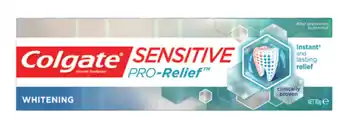 Chemist Discount Centre Colgate Sensitive Pro Relief Whitening 110g offer