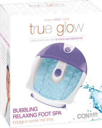 BIG W True Glow Bubbling Foot Spa Lilac offer