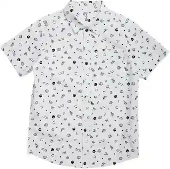 BIG W K-D Kids Organic Cotton Print Shirt - White offer