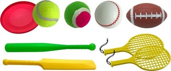 BIG W Action Sports Sports 8-in-1 Sports Set offer