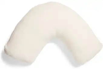 BIG W House & Home Teddy Fleece Curved Pillow - Cream offer