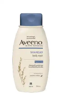 ePharmacy Aveeno active naturals skin relief moisturising body wash fragrance free 354ml offer