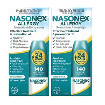 ePharmacy Nasonex allergy 140 sprays offer