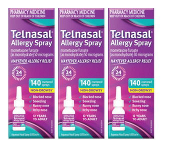 ePharmacy Telnasal allergy spray 140 metered sprays offer