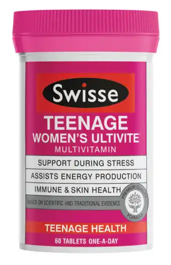 Swisse women’s teenage ultivite 60 tablets