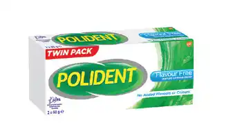 Polident denture flavour free cream 2 x 60g
