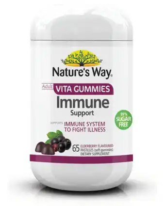 ePharmacy Nature’s way adult vita gummies immune 99% sugar free 65 pastilles offer