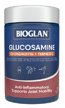 ePharmacy Bioglan glucosamine + chondroitin + turmeric 120 tablets offer