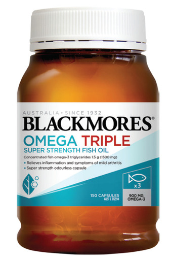 ePharmacy Blackmores omega triple super strength fish oil 150 capsules offer