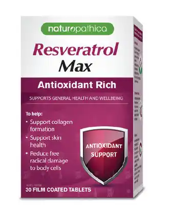 ePharmacy Naturopathica resveratrol max antioxidant rich 30 tablets offer
