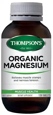 ePharmacy Thompson’s organic magnesium 120 tablets offer