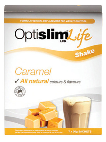 ePharmacy Optislim life shake caramel 50g x 7 offer