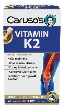 ePharmacy Caruso’s natural health vitamin k2 60 capsules offer