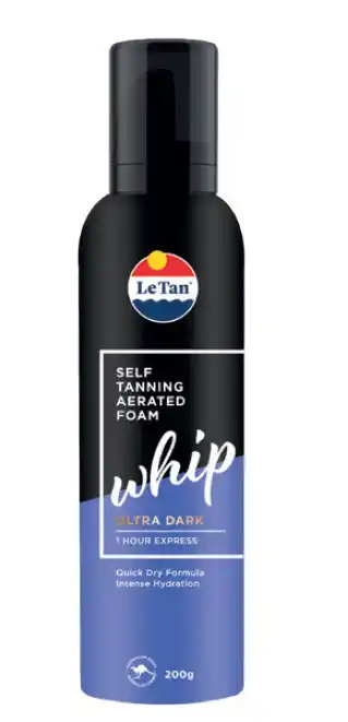 ePharmacy Le tan ultra dark whip self tanning aerated foam 200ml offer