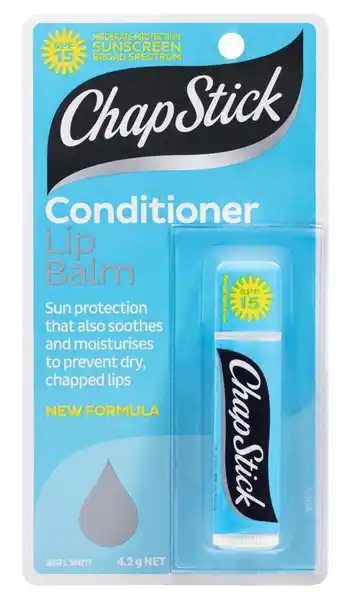ePharmacy Chapstick lip conditioner spf 15+ stick offer