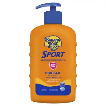 ePharmacy Banana boat spf 50+ sport 400g offer