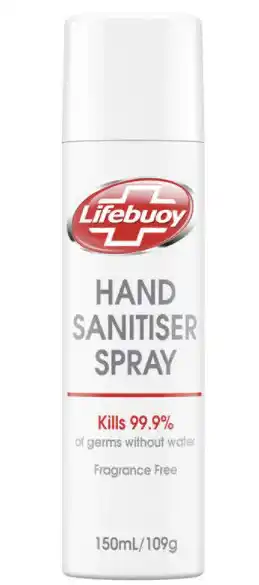 ePharmacy Lifebuoy hand sanitiser spray 150ml offer