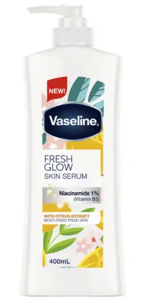 ePharmacy Vaseline fresh glow skin serum 400ml offer