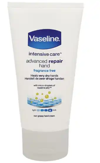 ePharmacy Vaseline intensive care fragrance free hand cream 75ml offer