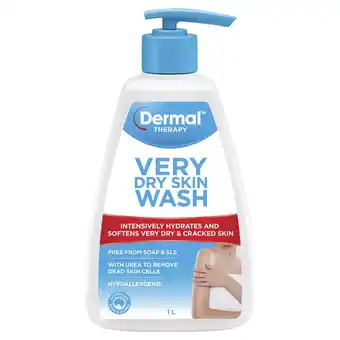 ePharmacy Dermal therapy very dry skin wash 1 litre exclusive size offer