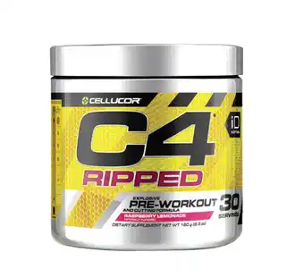 ePharmacy Cellucor c4 ripped pre-workout raspberry lemonade 30 serves offer