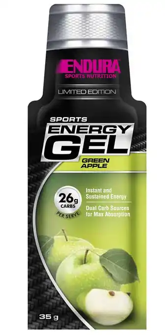 ePharmacy Endura sports nutrition energy gel 35g - green apple offer