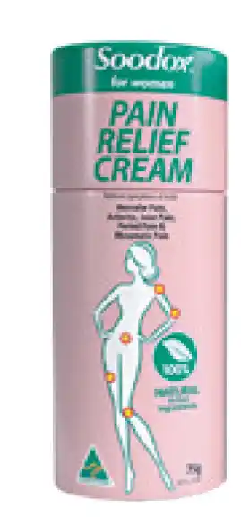Soodox pain relief cream for women 75g