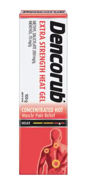Dencorub extra strength heat gel 100g