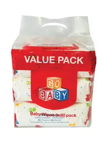 ePharmacy Go baby wipes 3x80 pack offer