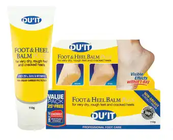 ePharmacy Du’it foot & heel balm plus intensive foot cream 110g offer