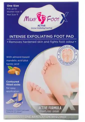 Milky foot active intense exfoliating foot mask large
